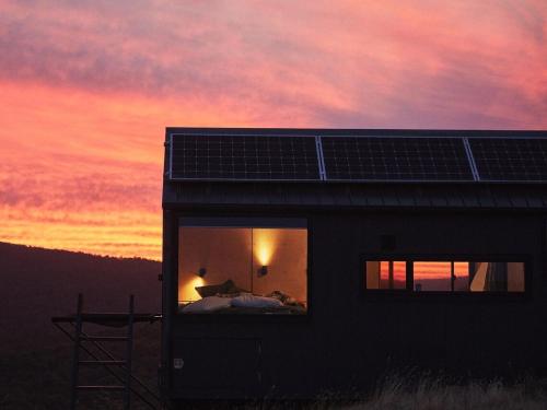 Exterior view of Designer Off-Grid Cabin Retreat by Famous Startup - Neada