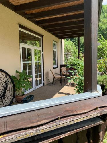 Balkons/terase, Haus Sonnenwalde - Familie Ruhe in Rohrbach (Thuringia)