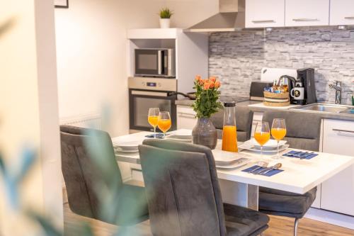 ห้องครัว, Modernes Stadt Apartment Traum Quartier in ซีเกน