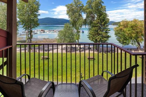 陽台/露台, 懷特菲什小屋酒店 (Lodge at Whitefish Lake) in 白魚鎮