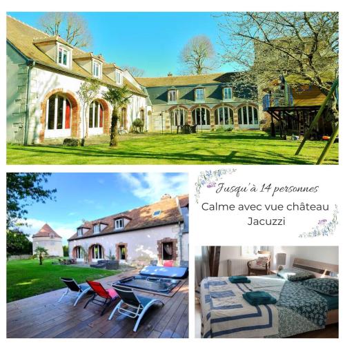 Propriété historique, vue château, calme et jacuzzi cottage Grognault