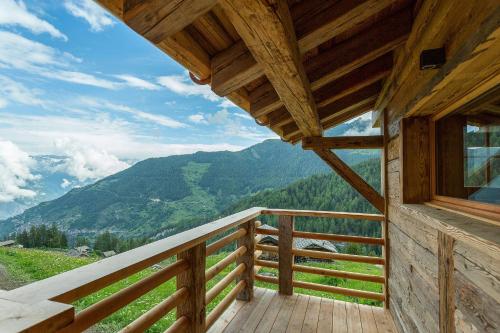 Erkély/terasz, Chalet Vieux Bisse in La Tzoumaz