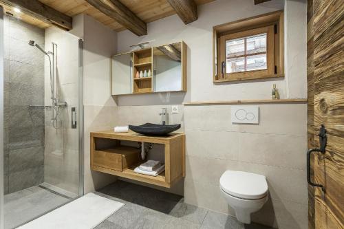 Fürdőszoba, Chalet Vieux Bisse in La Tzoumaz