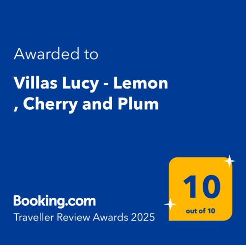 Villas Lucy - 1 Lemon with outdoor pool , 2 Cherry with indoor pool and 3 Plum with outdoor pool - Tap to explore photos