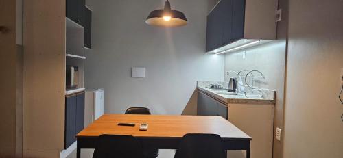 廚房, Studio 2 Cheiroso Novo Acolhedor Self Check-in in 聖博爾哈