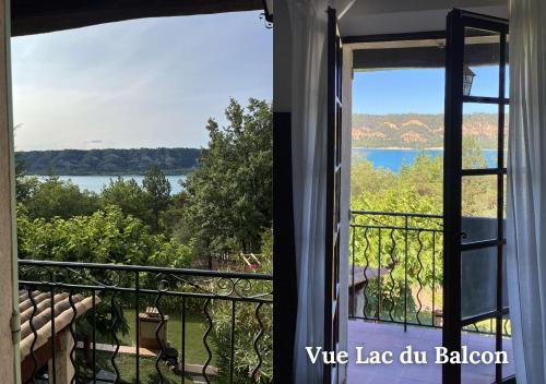 Uitzicht, Maison Le Balcon du Lac in Les Salles-Sur-Verdon