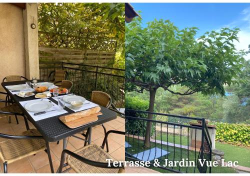 tuin, Maison Le Balcon du Lac in Les Salles-Sur-Verdon