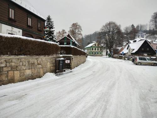 Penzion Dřevák (Penzion Drevak) in Jetrichovice U Decina