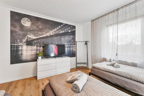 DZ01 Große Wohnung für Monteure und Teams (DZ01 Große Wohnung fur Monteure und Teams) in 迪欽根