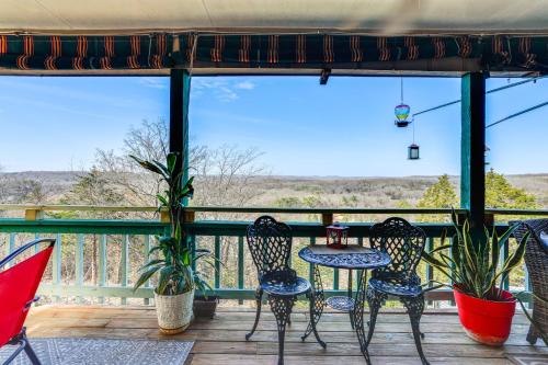 . 'The Treehouse' in Cherokee Village: Deck & Views