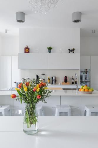 Trastevere Modern 4BR 4baths, WIFI, AC, custom kitchen, living room, Rome (photo 10)