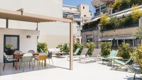 발코니/테라스, 아테네 허브 호스텔 (Athens Hub Hostel) in 아테네