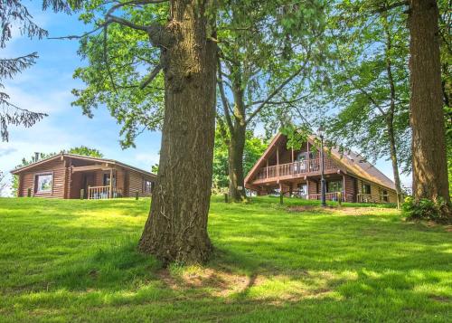 Viesnīcas āriene, Pantglas Hall Lodges in Llanegwad