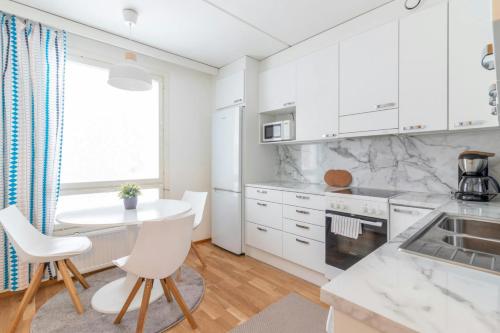 Kitchen, Convenient Apartment for 2 in Pukinmäki