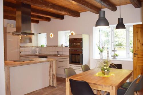 廚房, Ferienwohnung Ole Hof Risum-Lindholm in 日松林