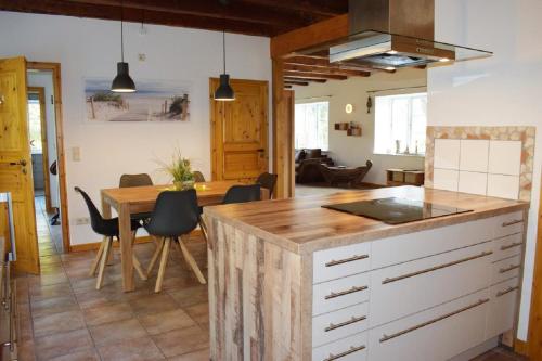 廚房, Ferienwohnung Ole Hof Risum-Lindholm in 日松林