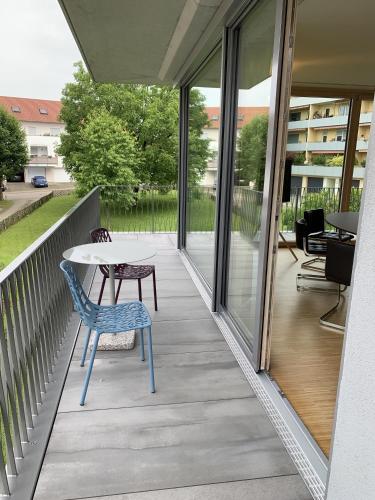 Balkons/terase, Ferienwohnung triLogie am See - Maulbeere in Stetten (Baden-Wurttemberg)
