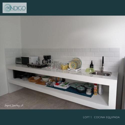 virtuve, Hermoso apartamento tipo loft in Nosara