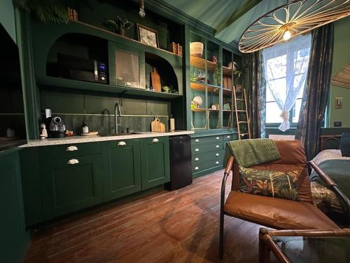 Konyha, LE JUNGLE-ROOM, Sauna, Hyper-centre in Macon