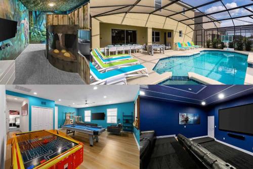 Fun-Filled Villa with Dino BR, Arcade, Theater, Pool
