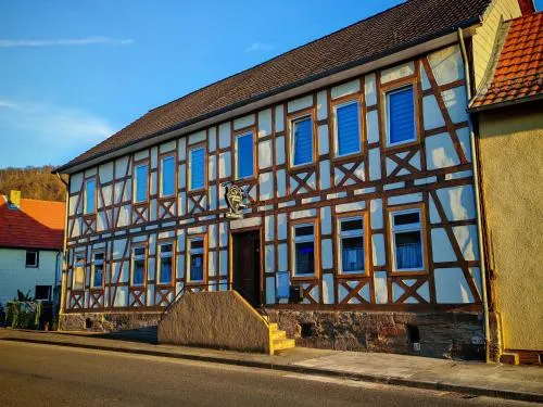 Zum Auschen Blick in Wanfried, Deutschland