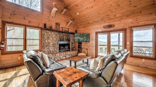 Fire on the Mountain - Mountain Views | 3 Levels of Decks | Outdoor Fireplaces | Hot Tub | Game Room, Mineral Bluff (photo 7)