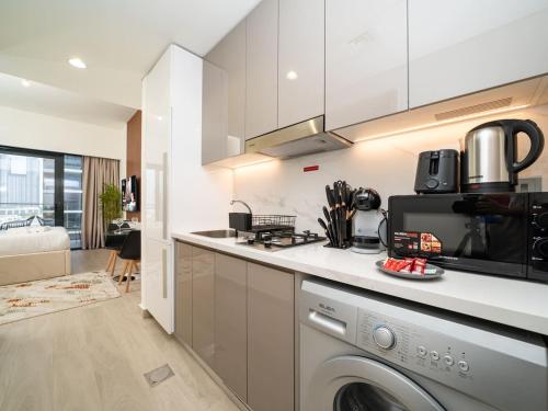 Sleek Studio in Azizi Riviera Modern and Cozy Stay, Dubái (foto 8)