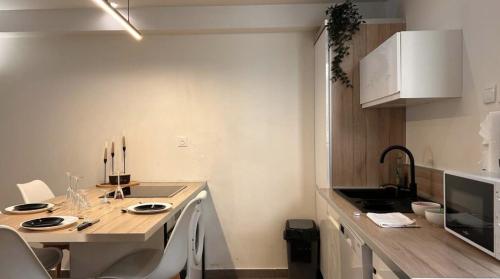 кухня, L'élégant Central - Cosy (L'elegant Central - Cosy) in Macon