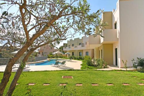 Garden, Aptera Paradise With Sea View in Keramies