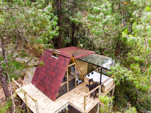 Glamping, Jacuzzi, Malla Catamarán y Desayuno en Santa Elena