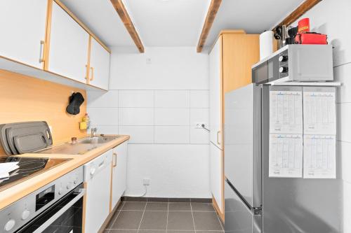 廚房, DZ03 Praktische Monteurwohnung 6 Einzelbetten in 迪欽根