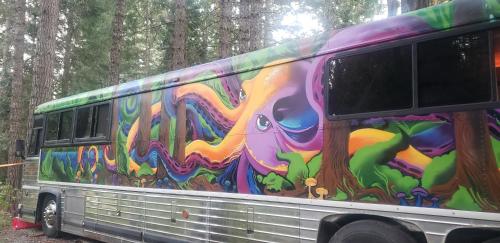. Madrone Hideout - decked out bus!