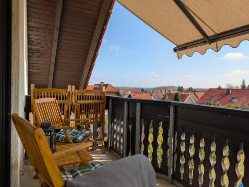 Kilátás, Ferienwohnung Goldbacher Blick in Gotha