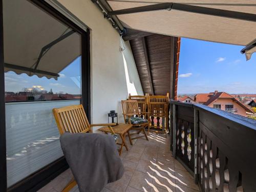 Kilátás, Ferienwohnung Goldbacher Blick in Gotha