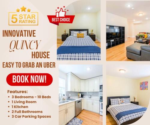 37 - 3BR Quincy - Cozy Townhouse near Adams Park