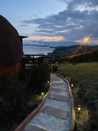 Domos lago Muisca Xue in Llano Alarcon-Aquitania