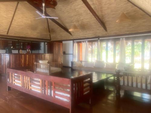 Bar/ Salón, Villa AVI Plage paradisiaque à 10m, île de Rubane (Villa AVI Plage paradisiaque a 10m, ile de Rubane) in Bolama