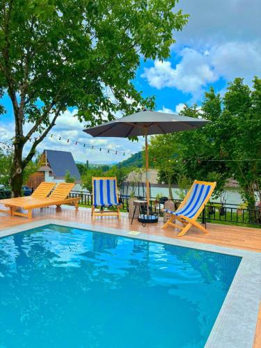 Entire villa with Pool BBQ Fire Pit, Gabala