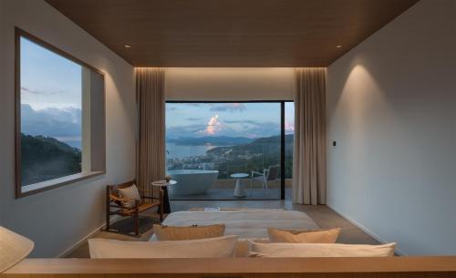 Double Room with Mountain View room in Miyue Shenzhen Tianlu Secret Wild Wizard Holiday Hotel