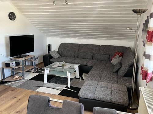 Közös társalgó / TV, Ferienwohnung Brigitte in Schernfeld