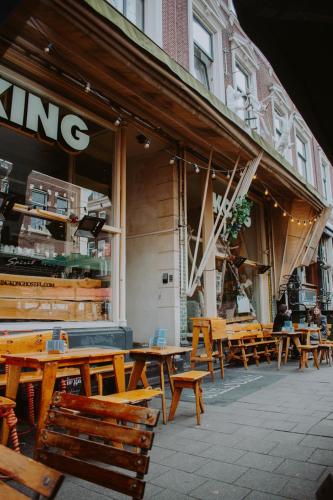 Exterior view, King Kong Hostel in Rotterdam