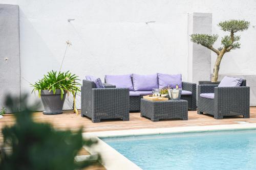 La Luminy - Villa moderne avec piscine et parking