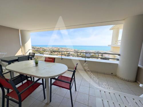 2 CHAMBRES, PKG, LARGE TERRASSE, PISCINE, VUE PANORAMIQUE MER, Sète (fotografie 10)