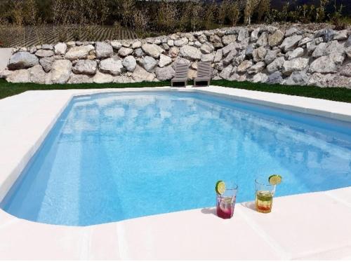 Peldbaseins, Gîte Pousada Tropical (Gite Pousada Tropical) in La Motte-Chalancon