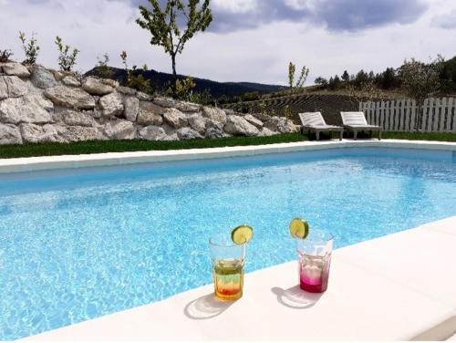 Peldbaseins, Gîte Pousada Tropical (Gite Pousada Tropical) in La Motte-Chalancon