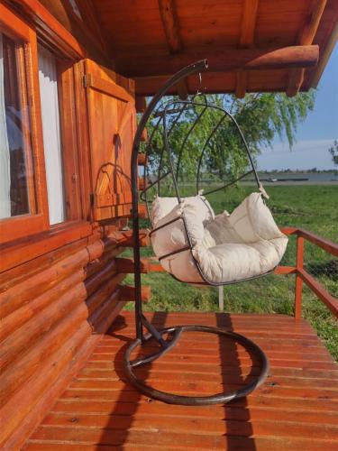 balkon/terras, Cabaña Puesta del sol (Cabana Puesta del sol) in Chascomus