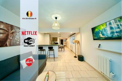 ValenStay - T2 Pro - Stade du Hainaut avec jardin, Valenciennes