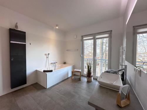 Fürdőszoba, Ferienwohnung Backbord im Quartier Sellin in Ostseebad Sellin