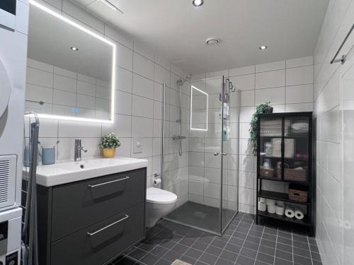 Top modern, big balcony, fully equipped, free parking, in family friendly area in 布耶爾克