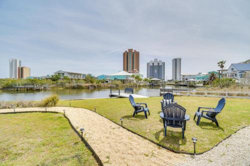 2 Blocks to Beach Gulf Shores Getaway with Dock!